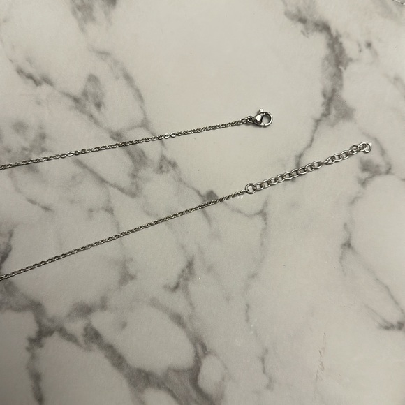 STS Karis signed Waterfall estate necklace.Garnet gems. Sterling silver - Picture 7 of 11